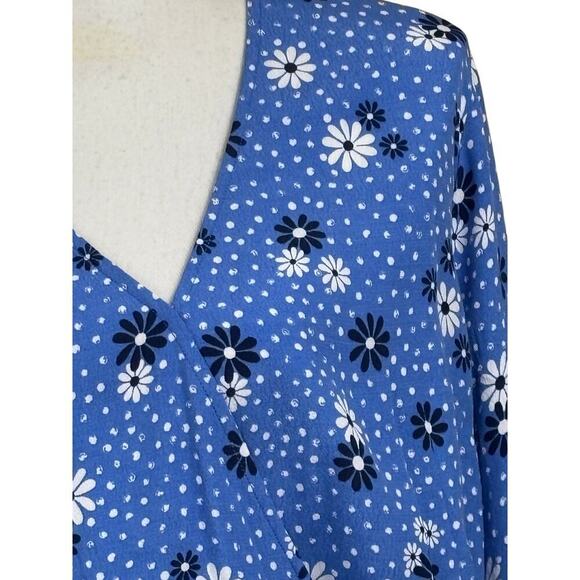 Talbots blue/white top, NWT, classic, retro inspired, feminine, coastal grandma - Picture 4 of 7
